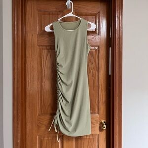 Sage green mini dress